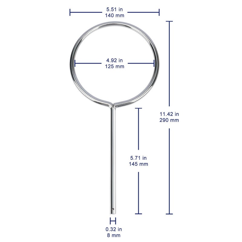 Labasics Support Retort Ring, Chrome-Plated Lab Support Ring Closed Extension Ring for Laboratory Experiment, Sturdy Corrosion Resistant, O.D. 140 mm I.D. 125 mm - Image 4